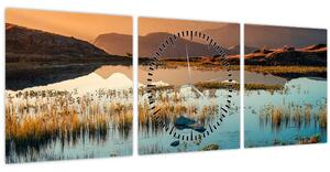 Tablou - Lac Guichard (cu ceas) (90x30 cm)