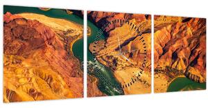 Tablou - Marele Canion (cu ceas) (90x30 cm)