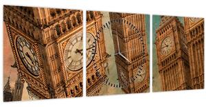 Tablou - Big Ben, Londra (cu ceas) (90x30 cm)