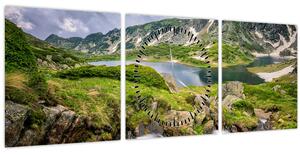 Tablou - Vedere la Muntele Rila (cu ceas) (90x30 cm)