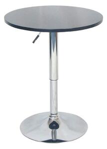 Masa bar BRANY NEW, negru/crom, 60x89 cm