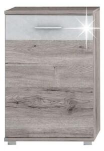Rachel K83,7_50 Dresser #oak-white gloss