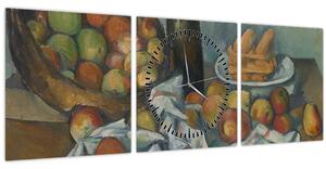 Tablou - Paul Cezanne, The Basket of Apples, reproducere (cu ceas) (90x30 cm)