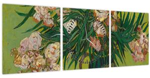 Tablou - Vincent van Gogh, Oleanders, reproducere (cu ceas) (90x30 cm)