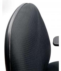 Scaun de birou MAYAH cu brațe reglabile, tapițerie exclusivă din țesătură neagră, suport negru pentru picioare, MAYAH "Energetic"