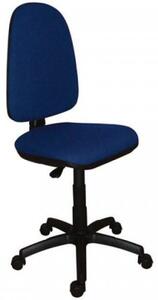 Scaun rotativ de birou, tapițerie din material textil, suport negru pentru picioare, "Golf", albastru