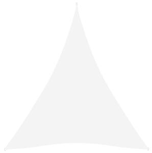 Parasolar, alb, 5x6x6 m, țesătură oxford, triunghiular
