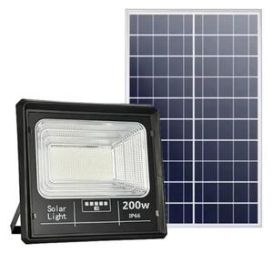 Proiector solar Innova 200W, IP66, 6500K, telecomanda, indicator baterie