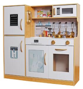 Aga4Kids Bucătărie din lemn cu iluminare LED MR6151