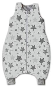 Sac de dormit cu picioare pentru copii 18-36 luni Kidizi Magic Stars Grey, 1 tog