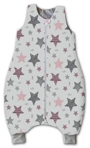 Sac de dormit cu picioare pentru copii 18-36 luni Kidizi All Pink Stars, 1 tog