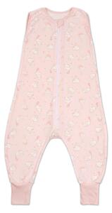 Sac dormit copii de vara din bumbac cu picioare 18-36 luni Kidizi Elefun Pink, 0.5 tog