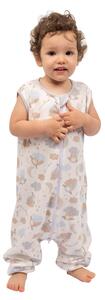 Sac dormit copii de vara din bumbac cu picioare 18-36 luni Kidizi On a Cloud Pastel, 0.5 tog