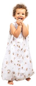 Sac de dormit cu picioare de vara din muselina 18-36 luni Kidizi Ducky, 100% bumbac, 0.5 tog