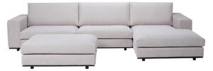 Canapea modulara Grandio cu taburet White S01