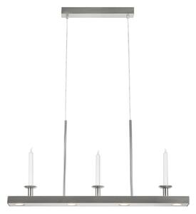 Markslöjd Lampă suspendată LED Dining, nichel, fier, lungime 82 cm, dimabil, reglabil, Metalic, Camera de zi / sufragerie, Metal