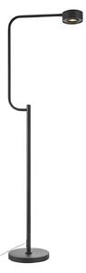 Markslöjd Lampadar LED Hugo, negru, fier, înălțime 130 cm, dimabil., reglabil, Negru, Studiu / Birou, Metal