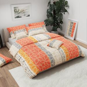 Lenjerie de pat creponata ROMANCE portocaliu Dimensiune lenjerie de pat: 70 x 90 cm | 140 x 200 cm