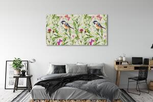 Tablouri canvas Bird în iarbă