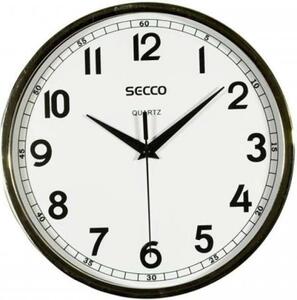 Ceas de perete SECCO, 24,5 cm, SECCO, ramă cromată