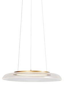 Lampă suspendată de design aurie și transparentă, cu reglare în 3 trepte - Scacrylic
