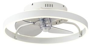 Ventilator de tavan alb 50cm incl. LED Dimmable cu telecomandă - Maddy