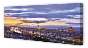 Tablouri canvas Italia Râul apus de soare