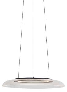 Lampă suspendată de design neagră și transparentă, cu 3 trepte de intensitate luminoasă - Scacrylic