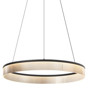 Lampă suspendată modernă neagră 78cm incl. LED cu 3 trepte de intensitate luminoasă - Anello Chandelier