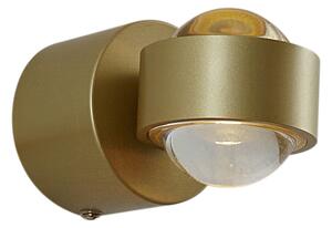 Lampă de perete de design alamă, inclusiv LED IP44 - Lens