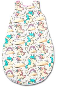 Sac de dormit copii 3-18 luni Kidizi Beige Unicorn, 1 tog