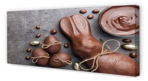Tablouri canvas Bomboane de ciocolată iepure