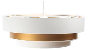 Lustr TRINITI 1xE27/60W/230V alb/auriu pe cablu