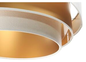 Lustr TRINITI 1xE27/60W/230V alb/auriu pe cablu
