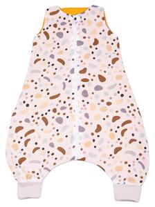Sac de dormit cu picioare de vara din muselina 6-18 luni Kidizi Stone, 0.5 tog