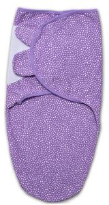 Sistem de infasat reglabil 0-3 luni Kidizi Purple Spots, bumbac 100%