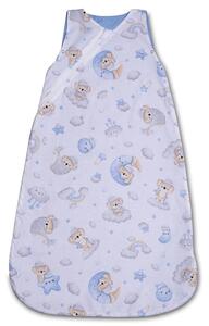 Sac de dormit copii din bumbac reglabil 0-24 luni Kidizi Koala Dreams Blue, 0.5 tog