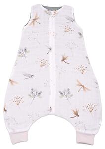 Sac de dormit cu picioare de vara din muselina 6-18 luni Kidizi Dragonfly , 0.5 tog, 100% bumbac