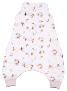 Sac de dormit cu picioare de vara din muselina 6-18 luni Kidizi Ducky, 0.5 tog, 100% bumbac