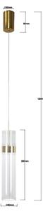 Lustră suspendată pe cablu AMBIENTE LED/6W/230V 3000/4000/6000K aurie