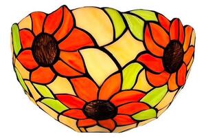Brilagi - Aplică de perete Tiffany SUNFLOWER din vitralii, 1xE14/40W/230V