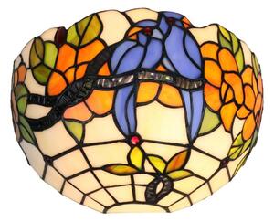Brilagi - Aplică de perete Tiffany cu vitralii JUNGLE 1xE14/40W/230V