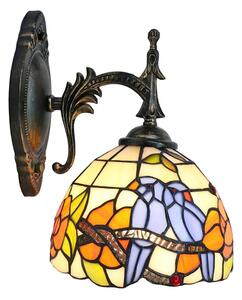 Brilagi - Lampă de perete Tiffany din vitralii JUNGLE 1xE14/40W/230V