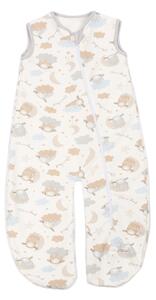 Sac de dormit cu picioare din bumbac flausat Kidizi Rolly 3-12 luni On a Cloud Pastel