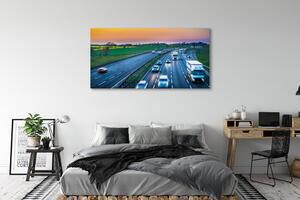 Tablouri canvas Autostradă auto cer