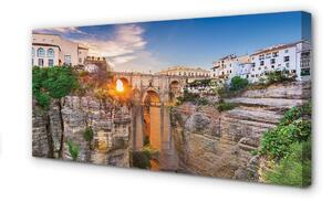 Tablouri canvas Spania Podul apus de soare