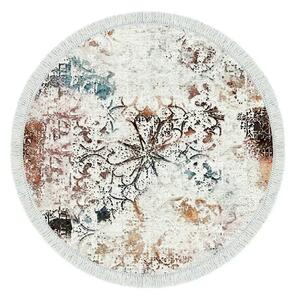 Covor, 100x100 cm, forma rotunda, poliester, multicolor, ALN400609RN17