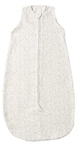 Sac de dormit de vara pentru copii din muselina dubla 3-18 luni Kidizi Tiny Hearts Grey, 0.3 tog