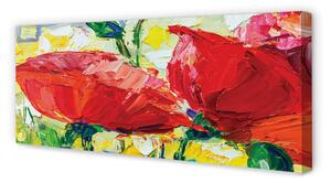 Tablouri canvas flori roșii