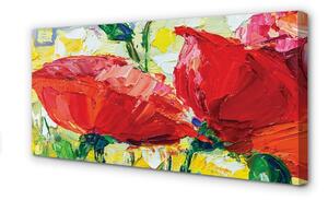 Tablouri canvas flori roșii